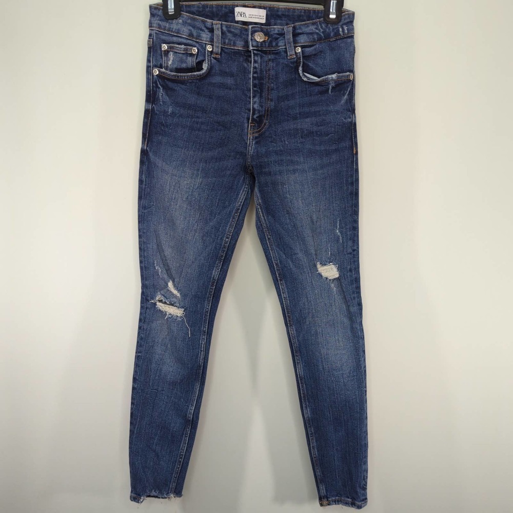 ZARA Distress Skinny Denim Pants